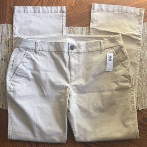 NWT Women's Beige Old Navy Bootcut Khaki Pants